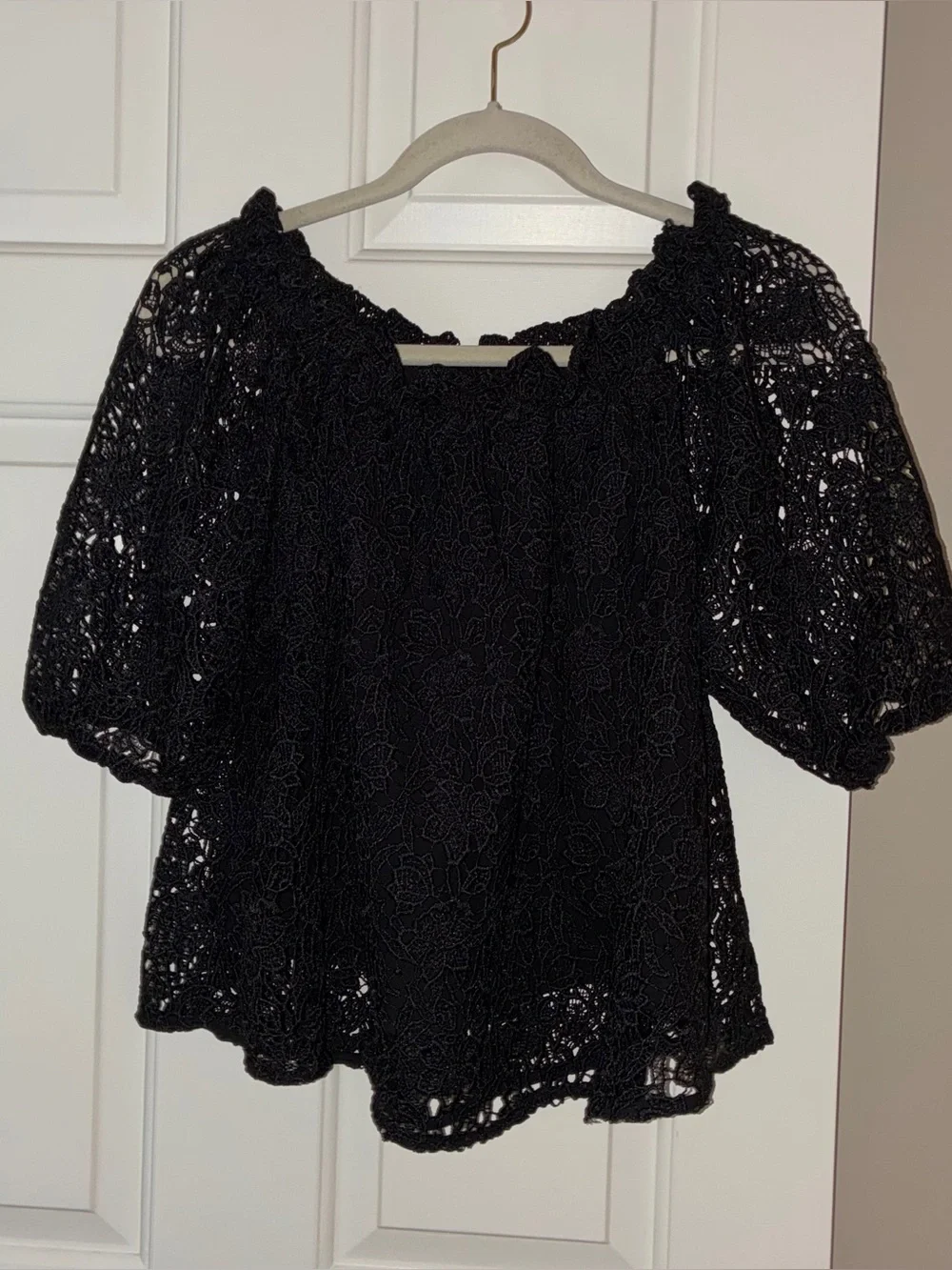 Anthropologie black lace